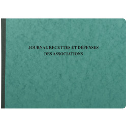 Piqûre 27x38cm - Journal des Recettes Dépenses des Associations 80 pages