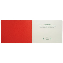 Piqûre 27x38cm - Journal des Recettes Dépenses des Associations 80 pages