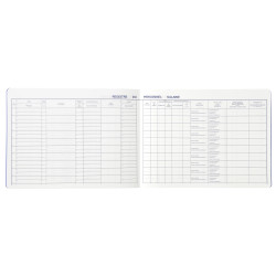 Piqûre 240x320 Registre du personnel 52 pages