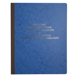 Piqûre 315X245 Registre des observations et mises en demeure 40 pages