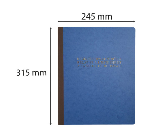 Piqûre 315X245 Registre hygiène et sécurité 40 pages
