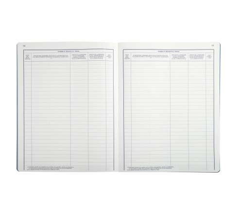 Piqûre 315X245 Registre hygiène et sécurité 40 pages