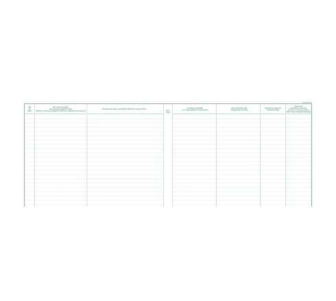 Piqûre 24x32cm - Registre de consignation des alertes en matière de santé publique et d'environnement - 20 pages