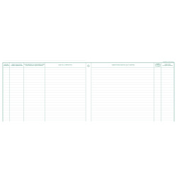 Piqûre 24x32cm - Registre des contrôles de santé et de sécurité au travail - 20 pages