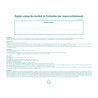 Piqûre 24x32cm - Registre unique des résultats de l'évaluation des risques professionnels - 60 pages