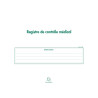 Piqûre 24x32cm - Registre de Contrôle médical - folioté - 60 pages