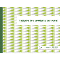Piqûre 24x32cm - Registre des accidents du travail - 20 pages