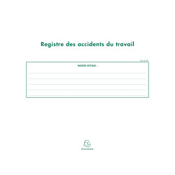 Piqûre 24x32cm - Registre des accidents du travail - 20 pages