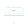 Piqûre 24x32cm - Registre des accidents du travail - 20 pages