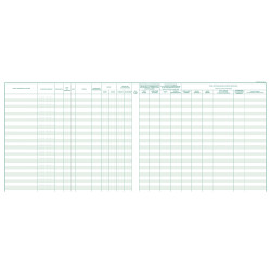 Piqûre 27x32cm - Registre unique du personnel (salariés et stagiaires) - 56 pages