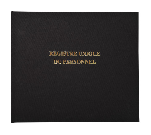 Registre 27x32cm - Registre unique du personnel (salariés et stagiaires) - 100 pages