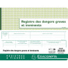 Piqûre 24x32cm - Registre des dangers graves et imminents - 20 pages