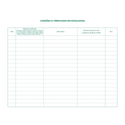 Piqûre 24x32cm - Registre de sécurité pour les établissement recevant du public (ERP) - 32 pages