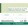 Piqûre 24x32cm - Registre de sécurité pour les établissement recevant du public (ERP) - 32 pages
