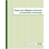 PIQÛRE 32X24CM - REGISTRE DE LA DELEGATION DU PERSONNEL DU CSE - 30 PAGES