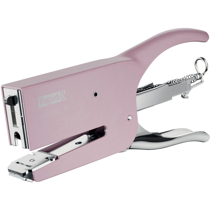 Agrafeuse pince K1 Classic 1+ 50 feuilles rose