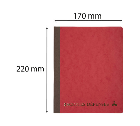 Piqûre 220X170 Recettes-dépenses 80 pages