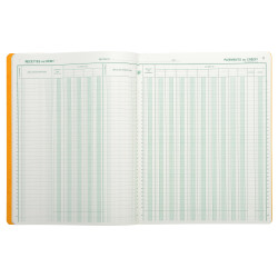 Piqûre 32x25 Journal de caisse ou banque 9 débit - 4 crédit 33 lignes 80 pages
