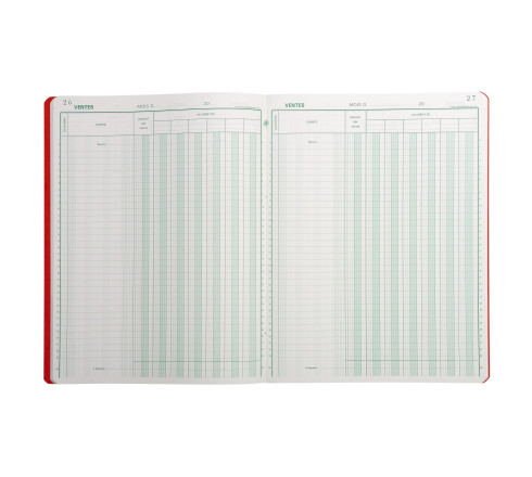 Piqûre 32x25cm Ventes 7 colonnes sur 1 page 6 crédit - 33 lignes 80 pages