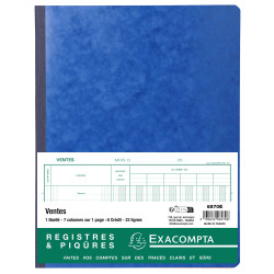 Piqûre 32x25cm Ventes 7 colonnes sur 1 page 6 crédit - 33 lignes 80 pages