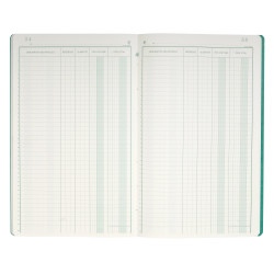 Piqûre 32x19,5cm Livre d'Inventaire 38 lignes 80 pages
