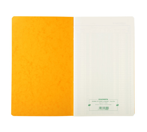 Piqûre 32x19,5cm Journal de caisse ou banque 5 débits - 5 crédits 31 lignes 80 pages