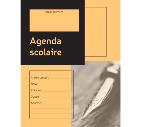 L'agenda scolaire de l'élève, 170X220, 39 semaines, 72 pages