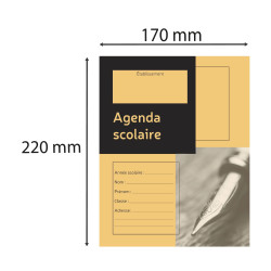 L'agenda scolaire de l'élève, 170X220, 39 semaines, 72 pages