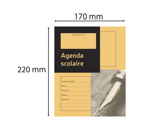 L'agenda scolaire de l'élève, 170X220, 39 semaines, 72 pages