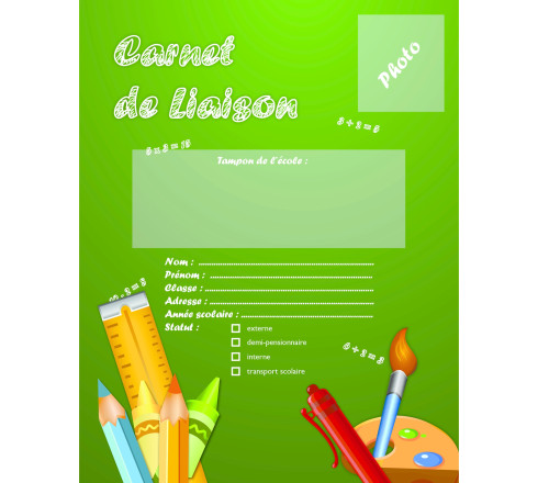 Carnet de liaison, 170X220, 72 pages