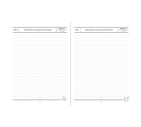 Carnet de liaison, 170X220, 72 pages
