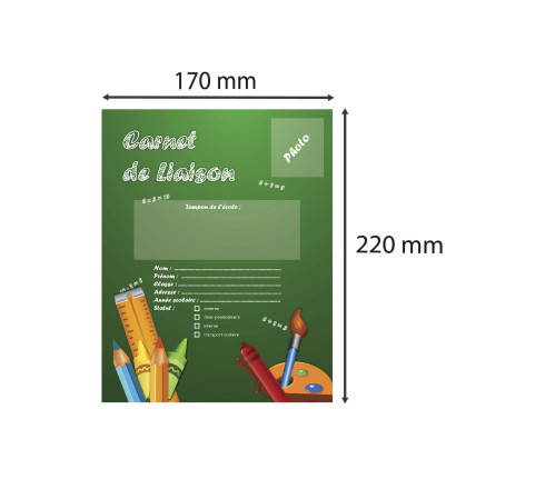 Carnet de liaison, 170X220, 72 pages