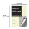 Registre des élèves inscrits à l'école, 297X210, 377 noms, 56 pages
