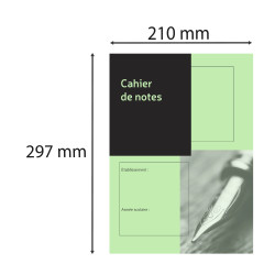 Cahier de notes, matières préimprimées, 297X210, 16 pages