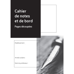 Cahier de notes et de bord du professeur, 297X210, 48 pages
