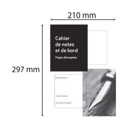 Cahier de notes et de bord du professeur, 297X210, 48 pages