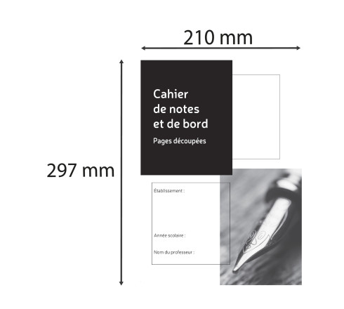 Cahier de notes et de bord du professeur, 297X210, 48 pages