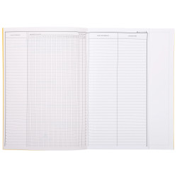 Registre journalier des présences et absences du personnel, 297X210, 24 pages