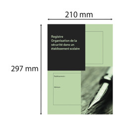 Registre organisation de la sécurité dans un établissement scolaire, 297X210, 36 pages