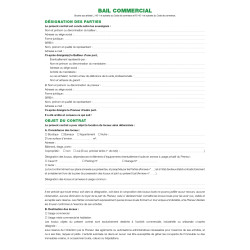 Dossier location commerciale