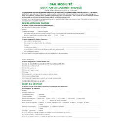 KIT DE LOCATION - BAIL MOBILITE
