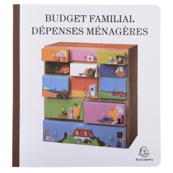 Piqûre de comptabilité et organisation familiale 27x25cm - Budget dépenses ménagères 56 pages