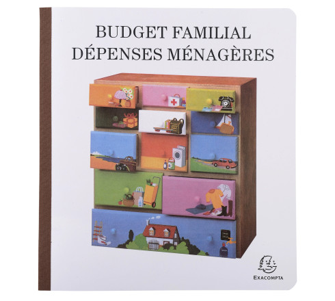 Piqûre de comptabilité et organisation familiale 27x25cm - Budget dépenses ménagères 56 pages