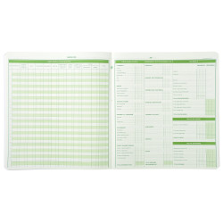 Piqûre de comptabilité et organisation familiale 27x25cm - Budget dépenses ménagères 56 pages