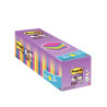 Boîte de 24 blocs de 90 feuilles Post-it Super Sticky néon format 76 x