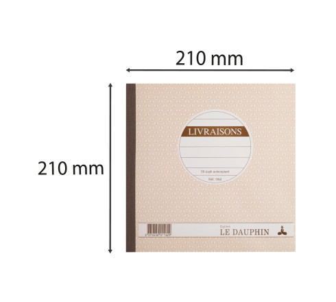 Manifold autocopiant 210X210 Livraisons 50 dupli