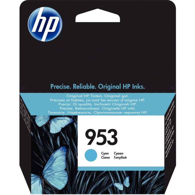 HP 953 cartouche d'encre cyan authentique (F6U12AE)