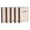 Lot de 5 manifolds - papier autocopiant - quadrillés 5x5 - petits carreaux - duplicata - 50 feuilles - format 14,8 x 10,5 cm -