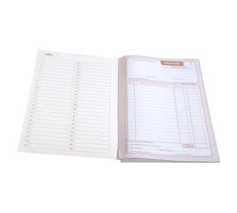 Manifold autocopiant 210X148 Factures auto-entrepreneur 50 dupli