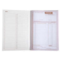 Manifold autocopiant 210X148 Factures auto-entrepreneur 50 dupli